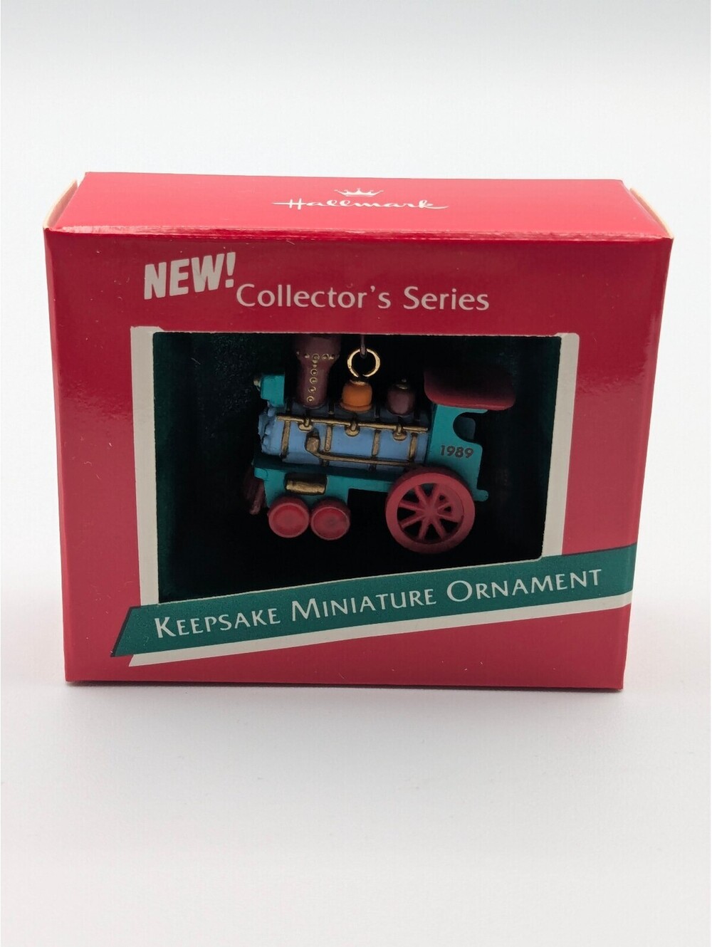 Hallmark Keepsake Noel R.R. Locomotive Miniature Ornament 1989 New 1st in Series
